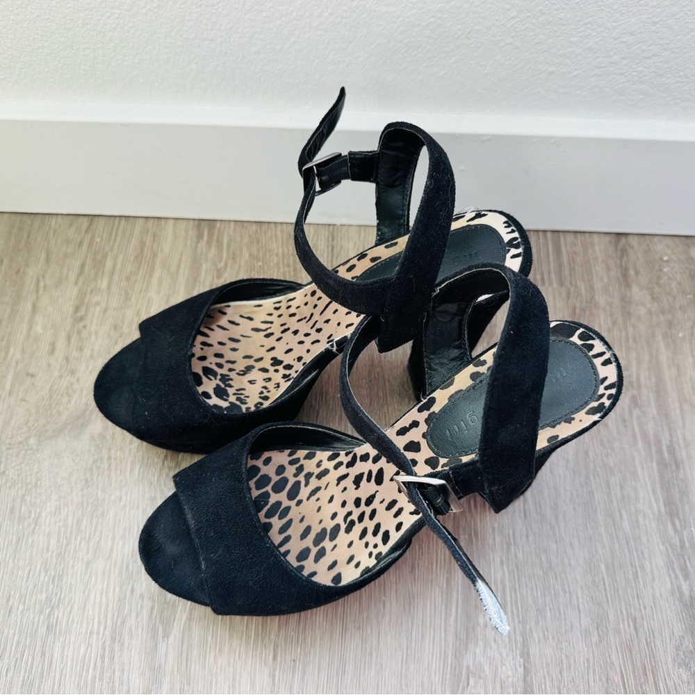 Madden Girl Platform Suede High Heels with Straps